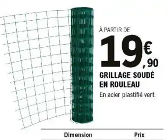 E.Leclerc Brico Grillage Soudé en Rouleau offre