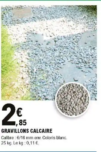 E.Leclerc Brico Gravillons Calcaire offre