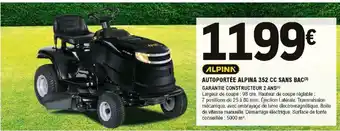 E.Leclerc Brico Autoportée Alpina 352 CC Sans Bac offre