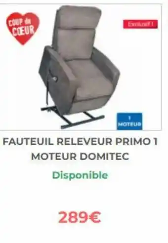 Bastide Fauteuil Releveur Primo 1 Moteur Domitec offre
