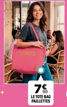 Centrakor Le tote bag paillettes offre