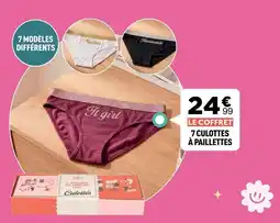 Centrakor 7 culottes à paillettes offre