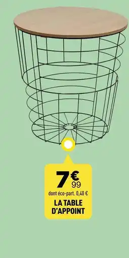 Centrakor La table d'appoint offre