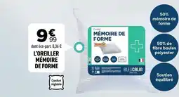 Centrakor L'oreiller mémoire de forme offre