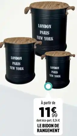 Centrakor Le bidon de rangement offre
