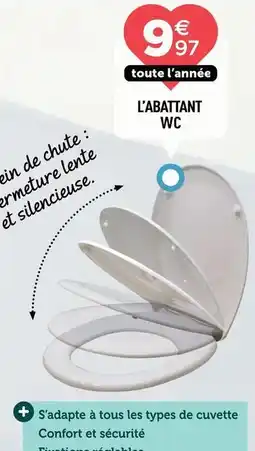 Centrakor Tous - l'abattant wc offre