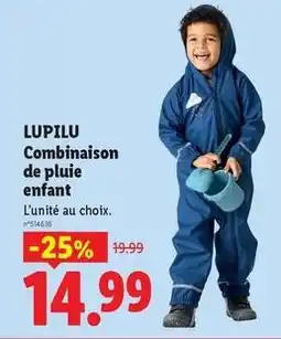 Lidl Lupilu - combinaison de pluie enfant offre