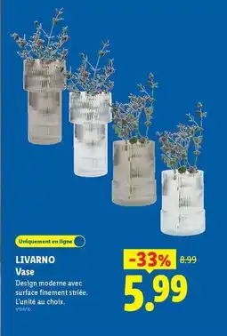 Lidl Livarno - vase offre