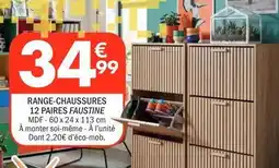 La Foir'Fouille Range-chaussures 12 paires faustine offre