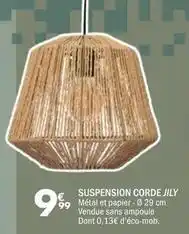 La Foir'Fouille Suspension corde jily offre