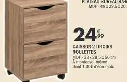 La Foir'Fouille Caisson 2 tiroirs roulettes offre