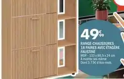 La Foir'Fouille Range chaussures 18 pares avec etagère faustine offre
