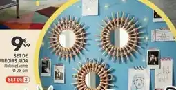 La Foir'Fouille Set de miroirs aida offre