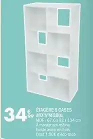La Foir'Fouille Étagère 8 cases mmx'n modul offre