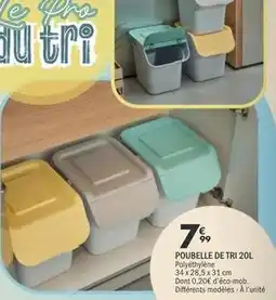 La Foir'Fouille Poubelle de tri 20l offre