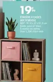 La Foir'Fouille Étagère 4 cases offre
