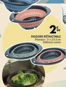 La Foir'Fouille Passoire rétractable offre
