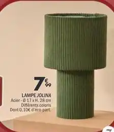 La Foir'Fouille Lampe jolina offre