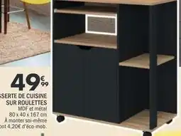 La Foir'Fouille Serte de cuisine sur roulettes offre