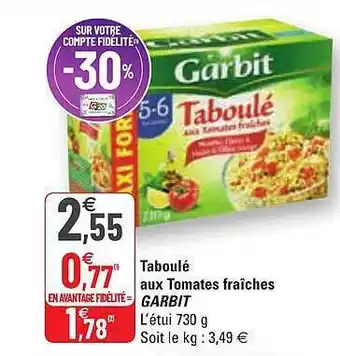 Taboulé Aux Tomates Fraîches Garbit