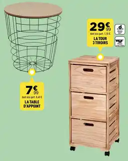 Centrakor LA TOUR 3 TIROIRS offre
