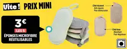 Centrakor ÉPONGES MICROFIBRE RÉUTILISABLES offre