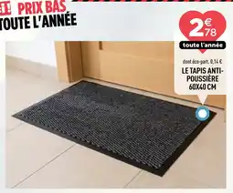 Centrakor LE TAPIS ANTI-POUSSIÈRE offre