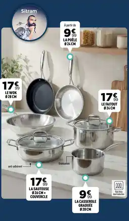 Centrakor Sitram LA SAUTEUSE Ø 26 CM + COUVERCLE offre