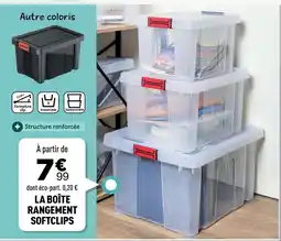 Centrakor SOFTCLIPS LA BOÎTE RANGEMENT offre