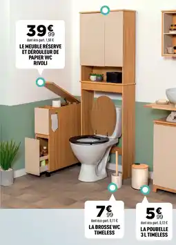 Centrakor RIVOLI LE MEUBLE RÉSERVE ET DÉROULEUR DE PAPIER WC offre