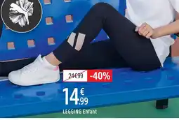 Intersport Adidas legging enfant offre