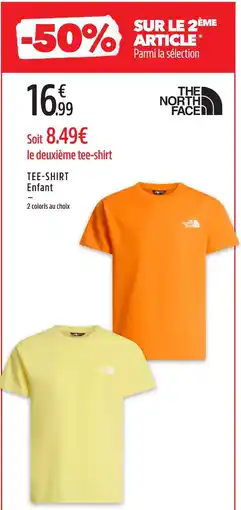 Intersport The north face t-shirt enfant offre