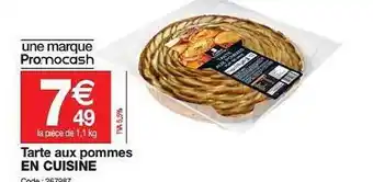 Promocash Tarte Aux Pommes offre