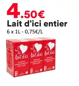 Hmarket Lait d'ici entier offre
