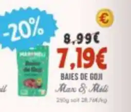 Naturalia Max & Moli Bajes de Goji offre