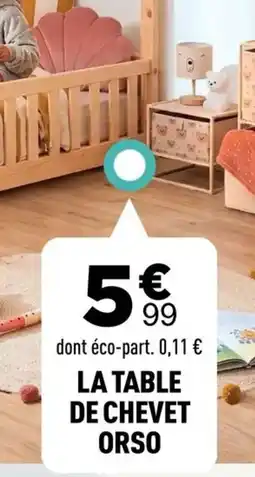 Centrakor Orso la table de chevet offre