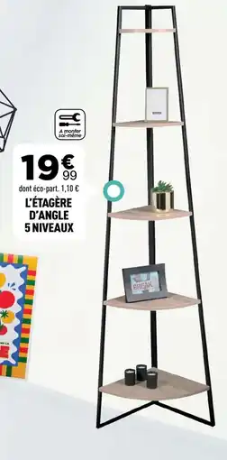 Centrakor L'étagère d'angle 5 niveaux offre