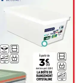 Centrakor Crystaline Boîte de rangement offre