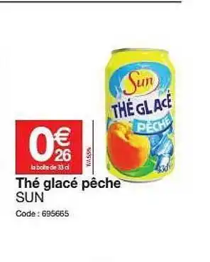 Promocash Thé Glacé Pêche Sun offre