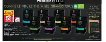 Promocash Thé Bio Pure Leaf offre