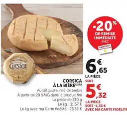 Bi1 Corsica À LA BIÈRE offre