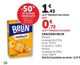 Bi1 BELIN Crackers offre