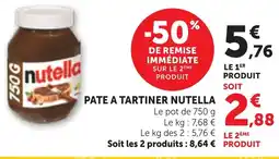 Bi1 Nutella Pate a tartiner offre