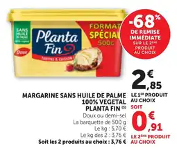 Bi1 Planta Fin Margarine sans huile de palme offre