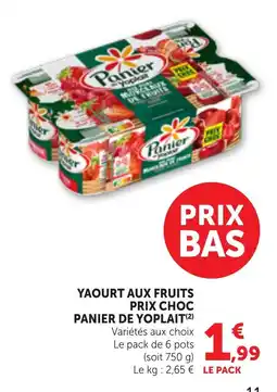 Bi1 Panier de Yoplait offre