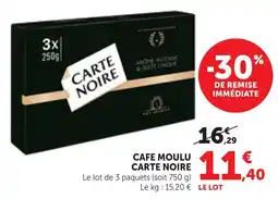 Bi1 CARTE NOIRE CAFE MOULU offre