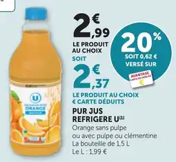 Bi1 PUR JUS REFRIGERE U offre