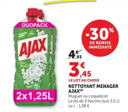 Bi1 AJAX NETTOYANT MENAGER offre
