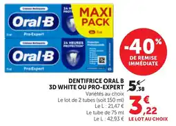 Bi1 Oral-B DENTIFRICE offre