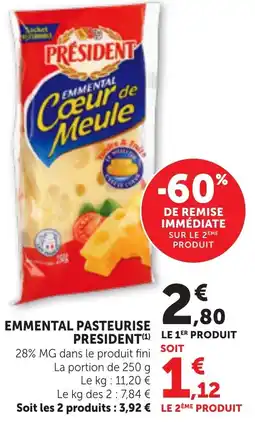 Bi1 PRÉSIDENT Emmmental Cœur de Meule offre